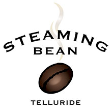 Steaming Bean Coffee Retina Logo
